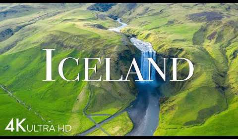 Iceland In 4K - Land Of Light And Darkness | Aerial Drone | Scenic Relaxation Film